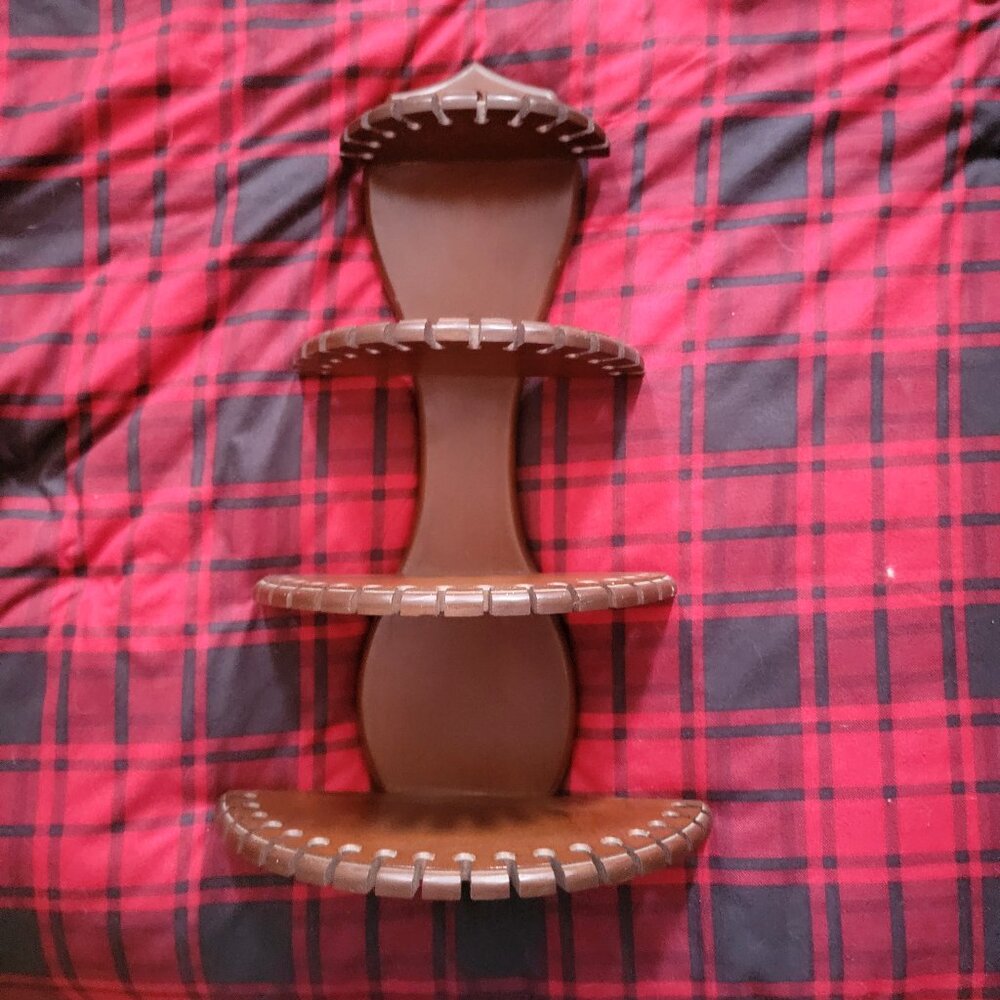 Vintage Solid Wood Souvenir Spoon Rack-1970s